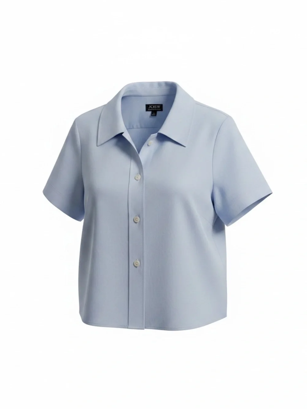 J. Crew Light Blue Short-Sleeve Button-Down Shirt